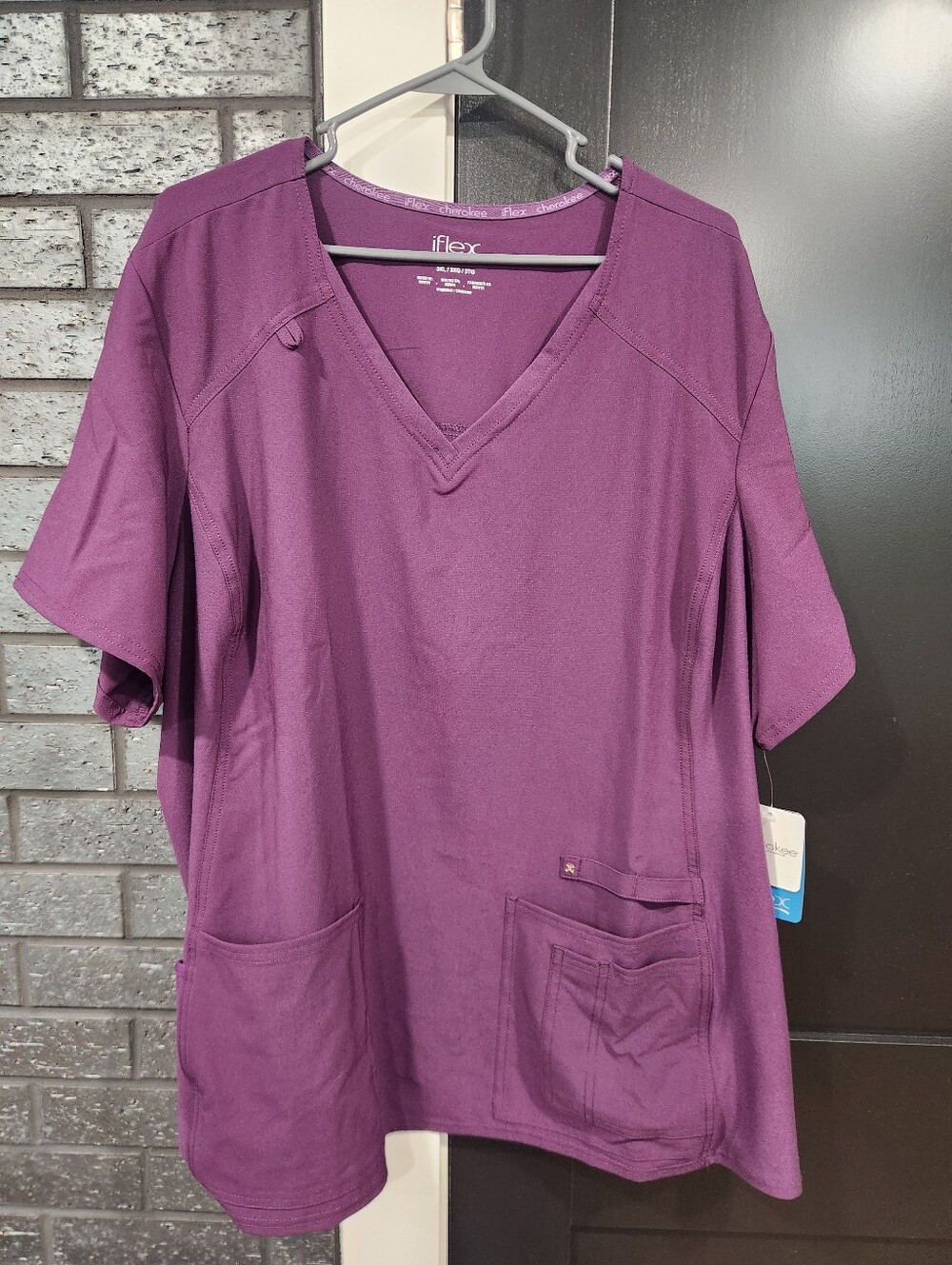 NWT 3XL Cherokee Flex women's scrub top